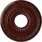 Ekena Millwork Lauren Ceiling Medallion (Canopies up to 6 1/4"), 20 5/8"OD x 6 1/4"ID x 1 3/8"P, Brushed Mahogany CM20LNBMF - alternate 1